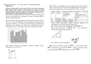 Контрольная работа по математике (Пробный ЕГЭ по математике) от 05.04.2012