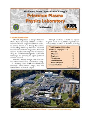 Презентация - Princeton plasma physics laboratory. An overview