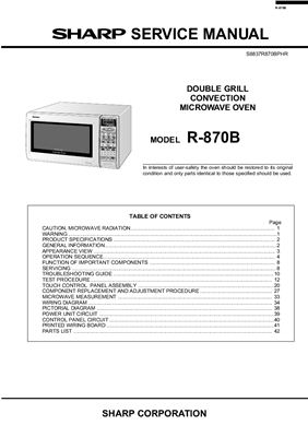 Микроволновая печь SHARP R-870B
