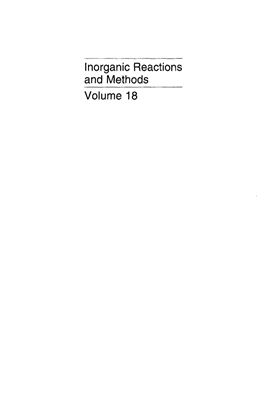 Zuckerman J.J., Atwood J.D. (eds.) Formation of Ceramics [Inorganic Reactions and Methods. V. 18]