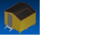 3D-модель подсобного здания (сарая)