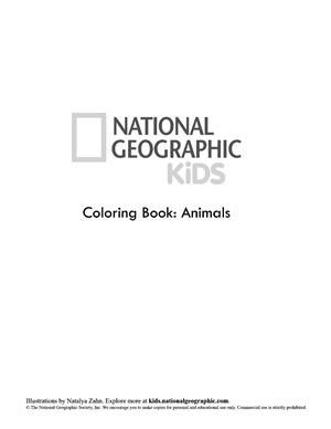National Geographic Kids. Coloring Book: Animals
