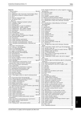 European pharmacopoeia 7.5 Index указатель