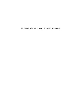 Bednorz W. (ed.) Advances in Greedy Algorithms