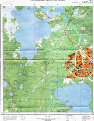 Топографічна карта N-35-17-Б-б-3