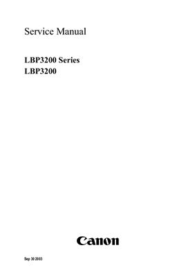 Canon LBP-3200 Series. Service Manual