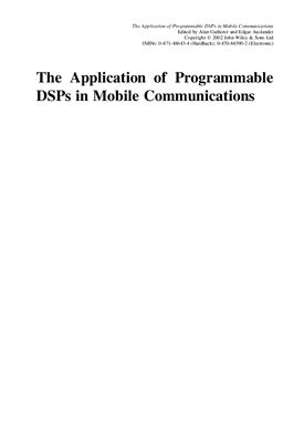 Gatherer A., Auslander E. The Application of Programmable DSPs in Mobile Communications