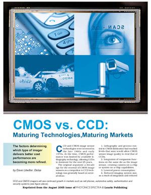 Litwiller D. CMOS vs. CCD: Maturing Technologies, Maturing Markets