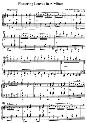 Коллинг Карл. Fluttering Leaves in a minor, Op. 147, No. 2