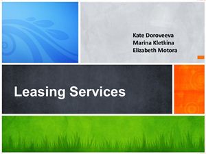 Leasing services
