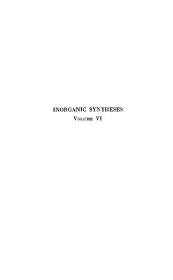 Inorganic syntheses. Vol. 06
