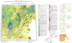 Государственная геологическая карта РФ масштаба 1: 1 000 000 (третье поколение) М-38 Волгоград