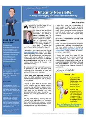 IM Integrity Newsletter 2011 №03