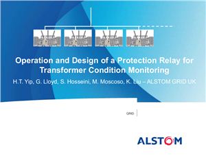 Yip H.T., Lloyd G. Operation and Design of a Protection Relay for Transformer Condition Monitoring. Часть 1