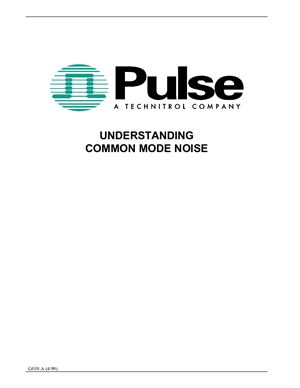 Pulse. Understanding common mode noise
