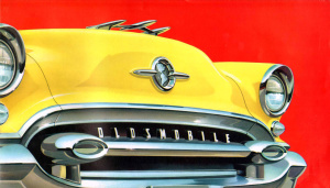 See what's ahead for you… in Oldsmobile for '55