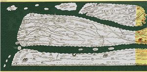 Карта мира. Пейтингерова таблица. XIII век