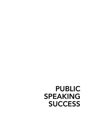 LearningExpress Editors Public Speaking Success in 20 Minutes a Day