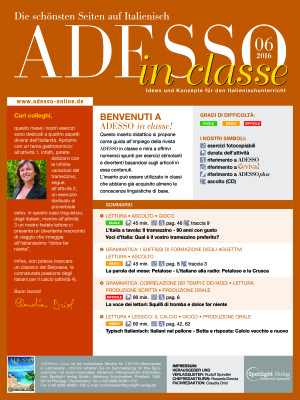 Adesso in classe 2016 №06 (Методическая разработка для преподавателей)