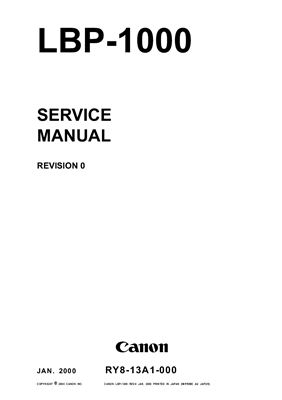 Canon LBP-1000. Service Manual