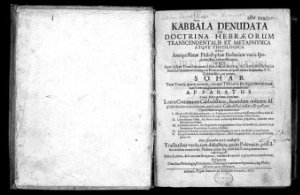 Барон Христиан Кнорр фон Розенрот. Kabbala denudata, том 1 (латинский, иврит, арамит)