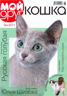 Мой друг кошка 2011 №06. Русская голубая
