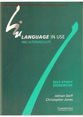 Doff Adrian, Jones Christopher. Language in Use Pre-intermediate: Workbook