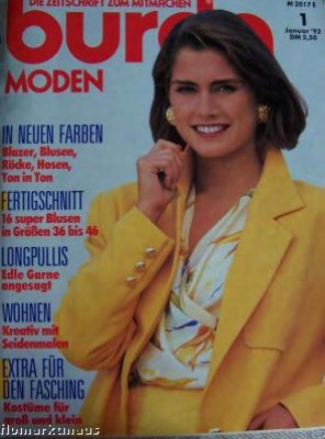 Burda Moden 1992 №01 январь
