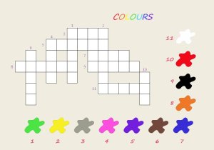 Colours. Crossword
