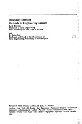 Бенерджи П., Баттерфилд Р. Метод граничных элементов в прикладных науках