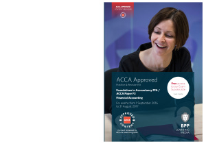 ACCA - BPP F3 Financial Accounting - Revision Kit 2016-2017