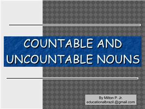 Countable /uncountable nouns