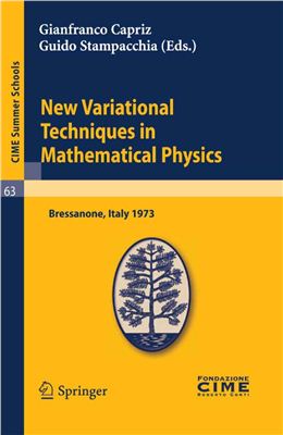 New Variational Techniques in Mathematical Physics: Lectures Given at a Summer School of the Centro Internazionale Matematico Estivo (C.I.M.E.)