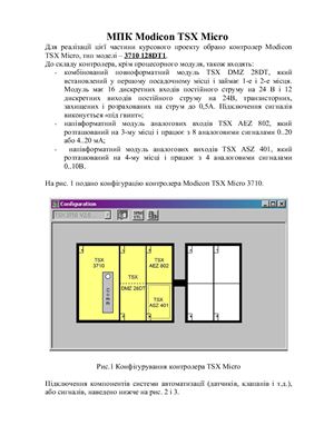 Курсовий проект - МПК Modicon TSX Micro