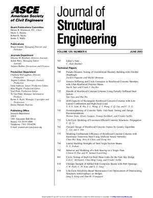Journal of Structural Engineering 2003 №06