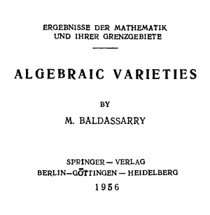 Бальдассари М. Алгебраические многообразия