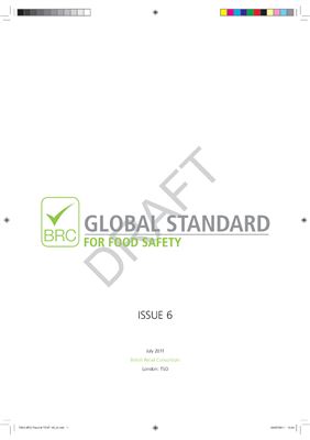 BRC Global Standard For Food Safety Issue 6 (Draft версия)