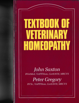 Gregory P., Saxton J. Textbook of veterinary homeopathy