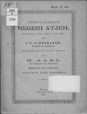 Schoemaker J.P., Aars H. (ed.) Tjerita-tjerita Negeri Atjeh