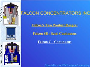 Falcon. Центробежные концентраторы Falcon серии SB и C