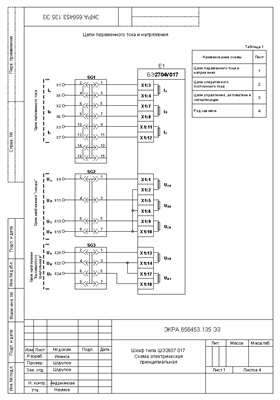 НПП Экра. Схема электрическая принципиальная шкафа ШЭ2607 017