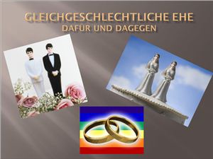 Однополый брак (на нем. языке)