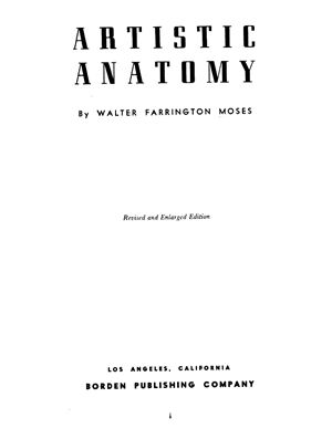 Walter K. Moses Artistic Anatomy