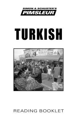 Paul Pimsleur. Turkish Reading Booklet + Audio