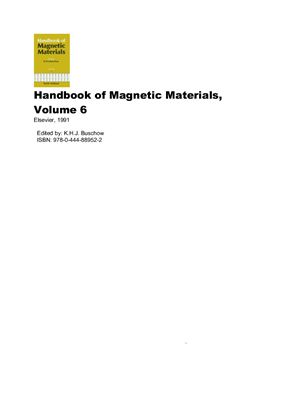 Buschow K.H.J. Handbook of Magnetic Materials, Volume 06