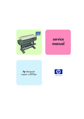 HP DesignJet Copier cc800ps. Service Manual
