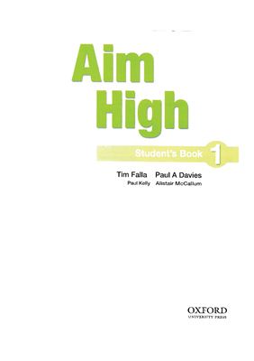 Oxford University Press ed. Aim High Level 1: A New Secondary Course (Student's Book)