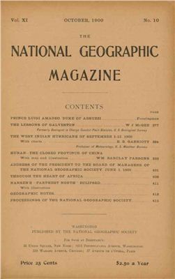 National Geographic Magazine 1900 №10