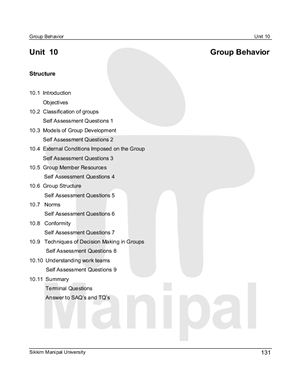 MB0022 - Management Process and Organization Behavior (DiendanMBA)