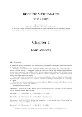 Chen W.W.L. Discrete Mathematics